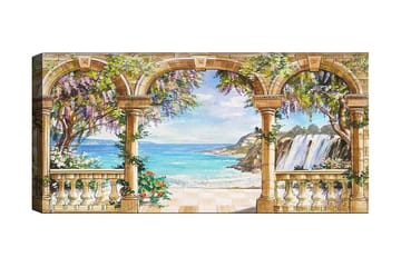 Canvastavla YTY Nautical & Beach Flerfärgad - 120x50 cm - Inredning - Tavlor & posters - Canvastavla