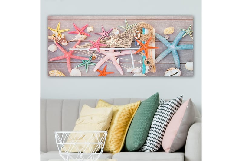Canvastavla YTY Nautical & Beach Flerfärgad - 120x50 cm - Inredning - Tavlor & posters - Canvastavla