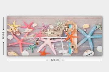 Canvastavla YTY Nautical & Beach Flerfärgad - 120x50 cm - Inredning - Tavlor & posters - Canvastavla