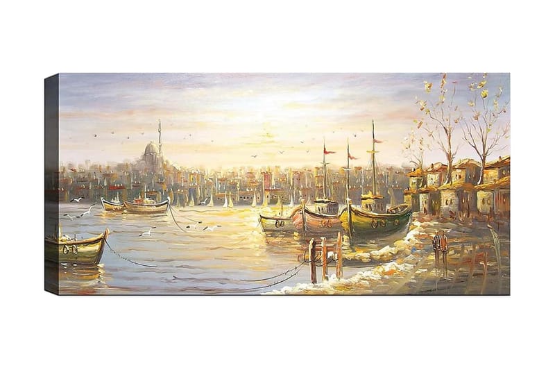 Canvastavla YTY Nautical & Beach Flerfärgad - 120x50 cm - Inredning - Tavlor & posters - Canvastavla