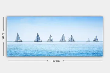 Canvastavla YTY Nautical & Beach Flerfärgad - 120x50 cm - Inredning - Tavlor & posters - Canvastavla