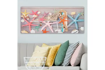 Canvastavla YTY Nautical & Beach Flerfärgad - 120x50 cm - Inredning - Tavlor & posters - Canvastavla