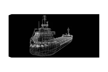 Canvastavla YTY Nautical & Beach Flerfärgad - 120x50 cm - Inredning - Tavlor & posters - Canvastavla