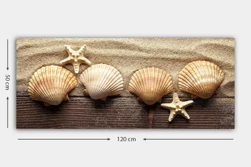 Canvastavla YTY Nautical & Beach Flerfärgad - 120x50 cm - Inredning - Tavlor & posters - Canvastavla