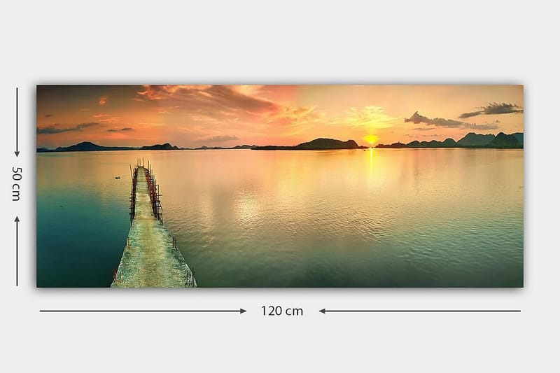 Canvastavla YTY Nautical & Beach Flerfärgad - 120x50 cm - Inredning - Tavlor & posters - Canvastavla