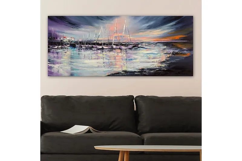 Canvastavla YTY Nautical & Beach Flerfärgad - 120x50 cm - Inredning - Tavlor & posters - Canvastavla