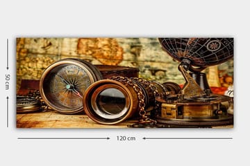 Canvastavla YTY Nautical & Beach Flerfärgad - 120x50 cm - Inredning - Tavlor & posters - Canvastavla