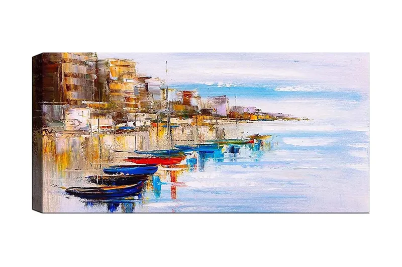 Canvastavla YTY Nautical & Beach Flerfärgad, 120x50 cm