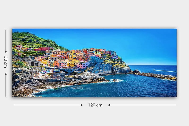 Canvastavla YTY Nautical & Beach Flerfärgad - 120x50 cm - Inredning - Tavlor & posters - Canvastavla