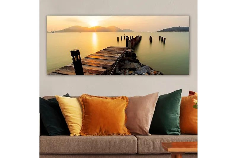 Canvastavla YTY Nautical & Beach Flerfärgad - 120x50 cm - Inredning - Tavlor & posters - Canvastavla