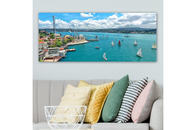 Canvastavla YTY Nautical & Beach Flerfärgad - 120x50 cm - Inredning - Tavlor & posters - Canvastavla