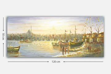 Canvastavla YTY Nautical & Beach Flerfärgad - 120x50 cm - Inredning - Tavlor & posters - Canvastavla