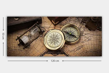 Canvastavla YTY Nautical & Beach Flerfärgad - 120x50 cm - Inredning - Tavlor & posters - Canvastavla