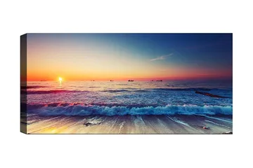 Canvastavla YTY Nautical & Beach Flerfärgad - 120x50 cm - Inredning - Tavlor & posters - Canvastavla