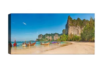 Canvastavla YTY Nautical & Beach Flerfärgad - 120x50 cm - Inredning - Tavlor & posters - Canvastavla