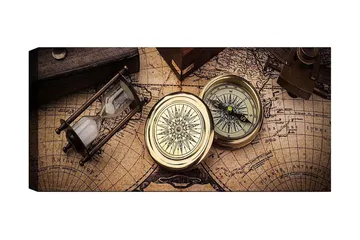 Canvastavla YTY Nautical & Beach Flerfärgad - 120x50 cm - Inredning - Tavlor & posters - Canvastavla