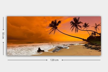 Canvastavla YTY Nautical & Beach Flerfärgad - 120x50 cm - Inredning - Tavlor & posters - Canvastavla