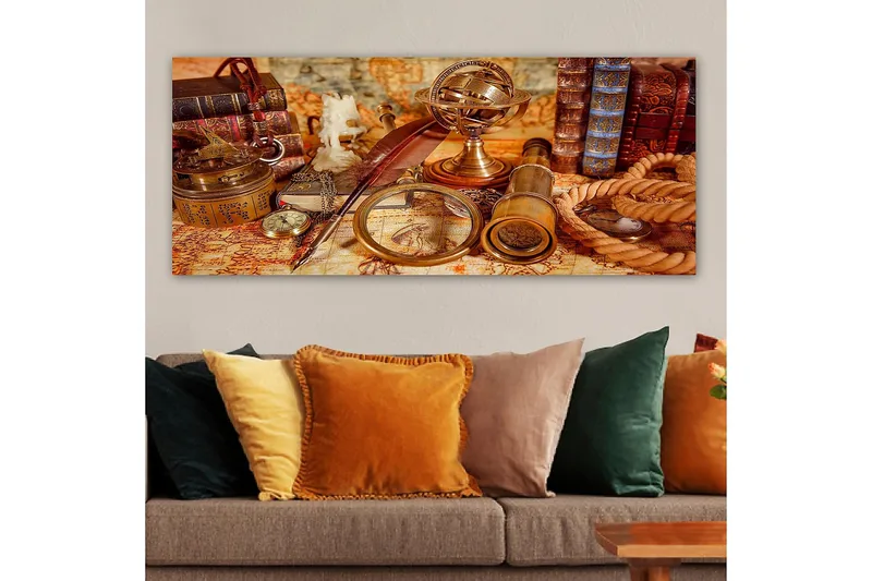 Canvastavla YTY Nautical & Beach Flerfärgad - 120x50 cm - Inredning - Tavlor & posters - Canvastavla