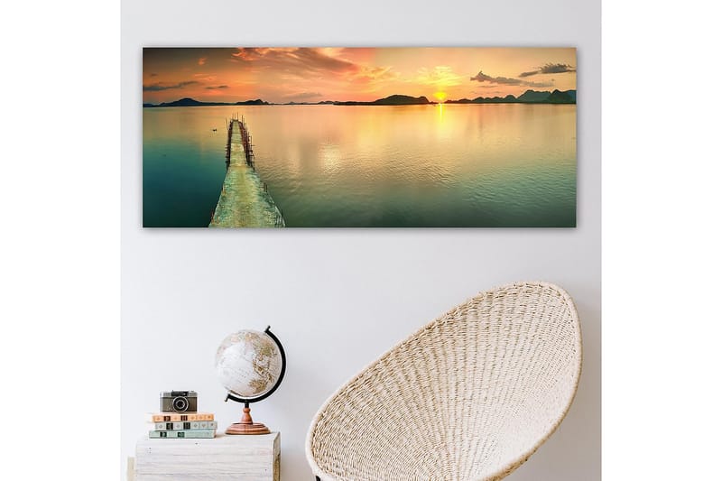 Canvastavla YTY Nautical & Beach Flerfärgad - 120x50 cm - Inredning - Tavlor & posters - Canvastavla