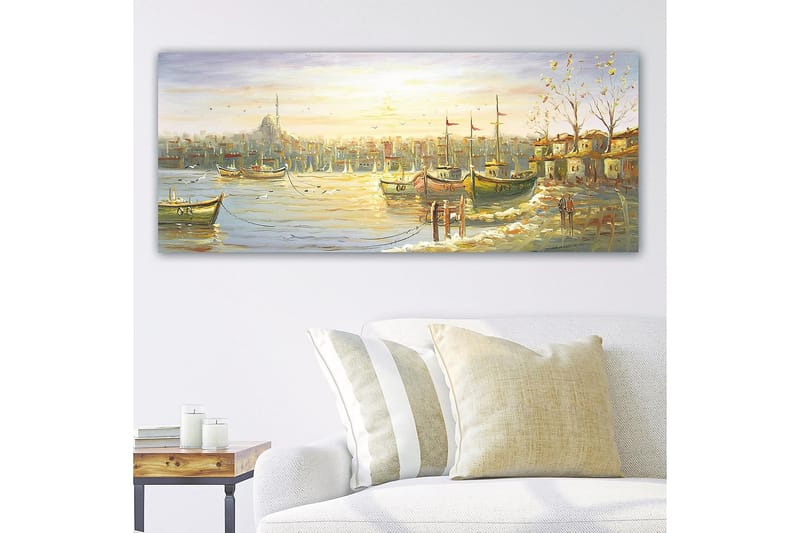 Canvastavla YTY Nautical & Beach Flerfärgad - 120x50 cm - Inredning - Tavlor & posters - Canvastavla