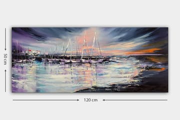 Canvastavla YTY Nautical & Beach Flerfärgad - 120x50 cm - Inredning - Tavlor & posters - Canvastavla