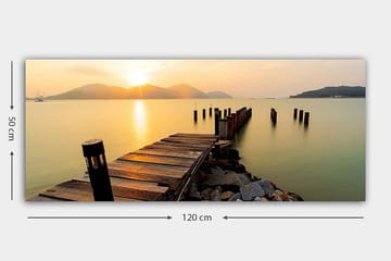 Canvastavla YTY Nautical & Beach Flerfärgad - 120x50 cm - Inredning - Tavlor & posters - Canvastavla