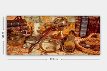 Canvastavla YTY Nautical & Beach Flerfärgad - 120x50 cm - Inredning - Tavlor & posters - Canvastavla