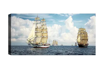 Canvastavla YTY Nautical & Beach Flerfärgad - 120x50 cm - Inredning - Tavlor & posters - Canvastavla