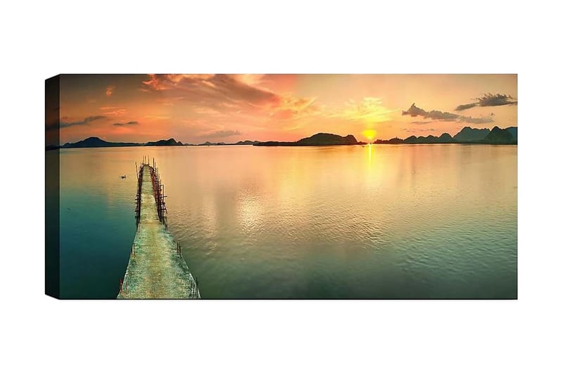 Canvastavla YTY Nautical & Beach Flerfärgad, 120x50 cm