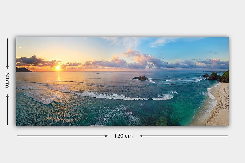 Canvastavla YTY Nautical & Beach Flerfärgad - 120x50 cm - Inredning - Tavlor & posters - Canvastavla