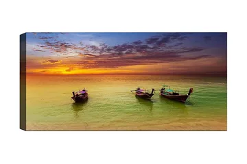 Canvastavla YTY Nautical & Beach Flerfärgad - 120x50 cm - Inredning - Tavlor & posters - Canvastavla