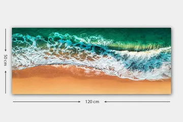 Canvastavla YTY Nautical & Beach Flerfärgad - 120x50 cm - Inredning - Tavlor & posters - Canvastavla