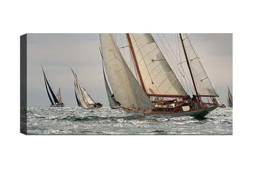 Canvastavla YTY Nautical & Beach Flerfärgad - 120x50 cm - Inredning - Tavlor & posters - Canvastavla