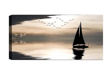 Canvastavla YTY Nautical & Beach Flerfärgad - 120x50 cm - Inredning - Tavlor & posters - Canvastavla