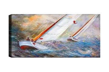 Canvastavla YTY Nautical & Beach Flerfärgad - 120x50 cm - Inredning - Tavlor & posters - Canvastavla