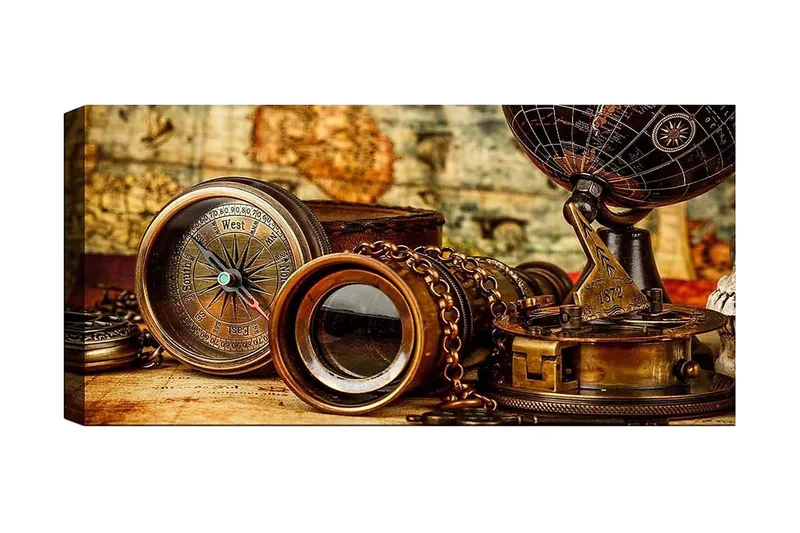 Canvastavla YTY Nautical & Beach Flerfärgad, 120x50 cm