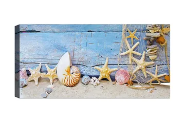 Canvastavla YTY Nautical & Beach Flerfärgad - 120x50 cm - Inredning - Tavlor & posters - Canvastavla