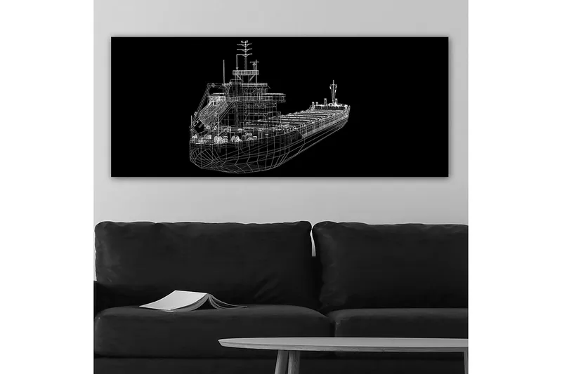 Canvastavla YTY Nautical & Beach Flerfärgad - 120x50 cm - Inredning - Tavlor & posters - Canvastavla