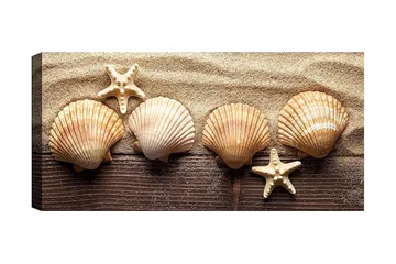 Canvastavla YTY Nautical & Beach Flerfärgad - 120x50 cm - Inredning - Tavlor & posters - Canvastavla