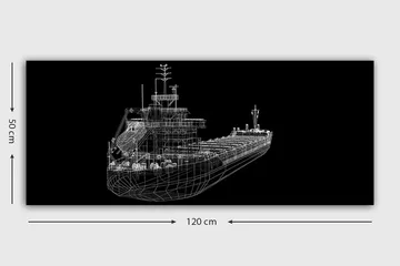 Canvastavla YTY Nautical & Beach Flerfärgad - 120x50 cm - Inredning - Tavlor & posters - Canvastavla