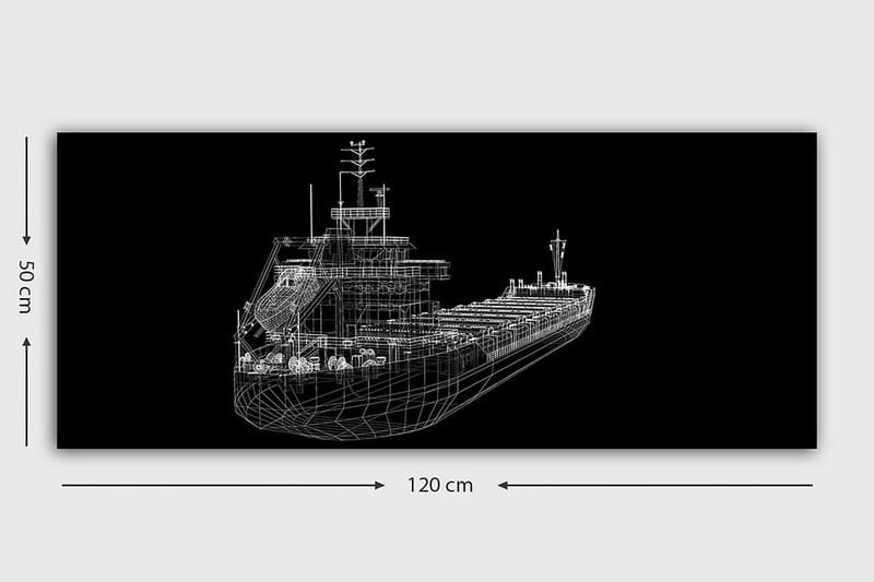 Canvastavla YTY Nautical & Beach Flerfärgad - 120x50 cm - Inredning - Tavlor & posters - Canvastavla