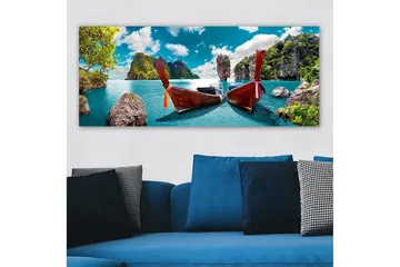Canvastavla YTY Nautical & Beach Flerfärgad - 120x50 cm - Inredning - Tavlor & posters - Canvastavla
