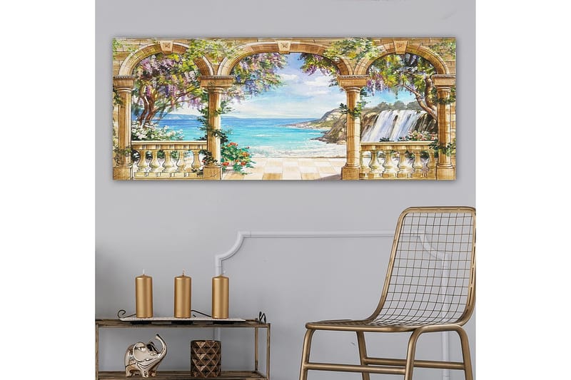 Canvastavla YTY Nautical & Beach Flerfärgad - 120x50 cm - Inredning - Tavlor & posters - Canvastavla