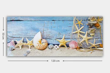 Canvastavla YTY Nautical & Beach Flerfärgad - 120x50 cm - Inredning - Tavlor & posters - Canvastavla