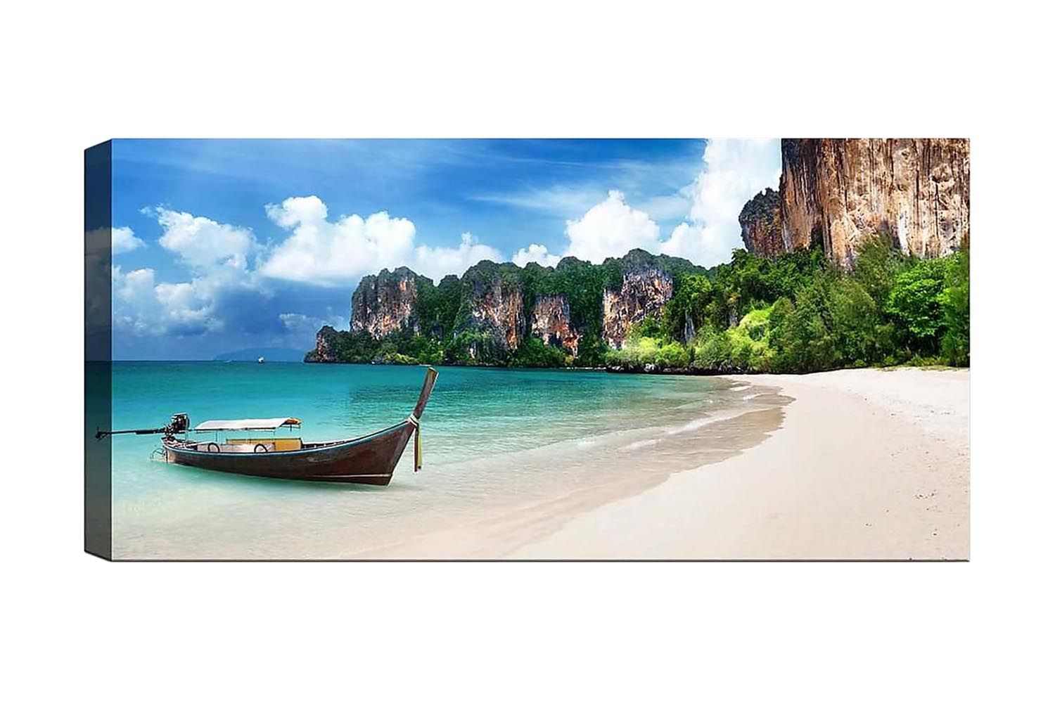 Canvastavla YTY Nautical & Beach Flerfärgad - 120x50 cm