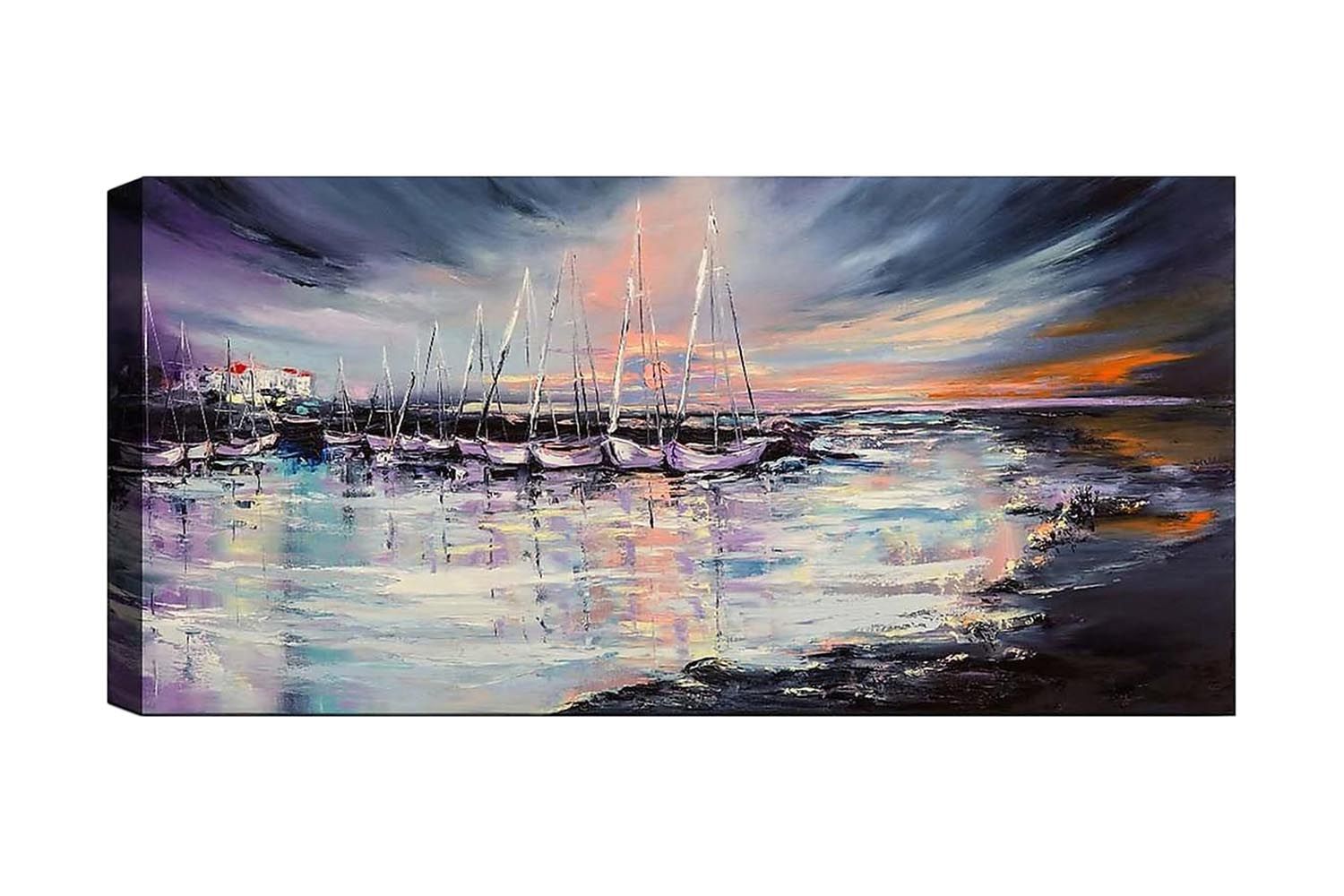 Canvastavla YTY Nautical & Beach Flerfärgad - 120x50 cm
