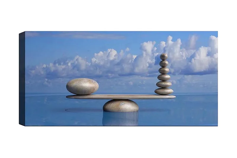 Canvastavla YTY Object Flerfärgad, 120x50 cm