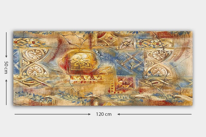 Canvastavla YTY Oriental Flerfärgad - 120x50 cm - Canvastavla