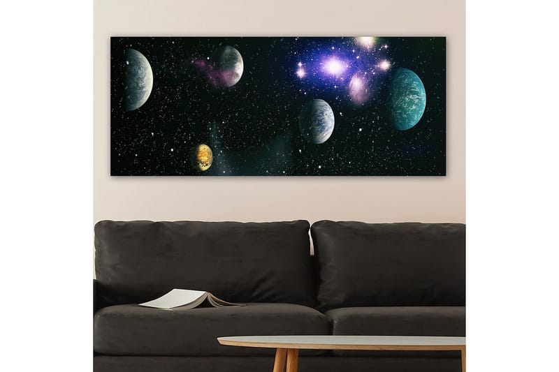 Canvastavla YTY Outer Space Flerfärgad - 120x50 cm - Inredning - Tavlor & posters - Canvastavla