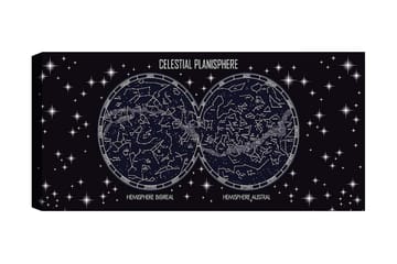 Canvastavla YTY Outer Space Flerfärgad - 120x50 cm - Inredning - Tavlor & posters - Canvastavla